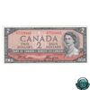 BC-30b 1954 Bank of Canada $2, Devil's Face, Beattie-Coyne, S/N: D/B7729445, CUNC-64