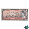 Image 1 : BC-30b 1954 Bank of Canada $2, Devil's Face, Beattie-Coyne, S/N: F/B5398244, CUNC-64