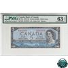 BC-31a 1954 Bank of Canada Devil's Face $5, Coyne-Towers, S/N: B/C3517070 PMG Certified CUNC-63 EPQ!