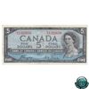 BC-31a 1954 Bank of Canada $5, Devil's Face, Coyne-Towers, S/N: C/C1322650, VF-30 (pressed)
