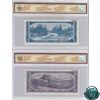 Image 2 : BC-31S & BC-32S 1954 Bank of Canada Devil's Face SPECIMEN $5 & $10 Matching Set (#B0040 & C0040). Bo