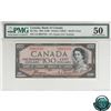 BC-35a 1954 Bank of Canada Devil's Face $100, Coyne-Towers, S/N: A/J0061753 PMG Certified AU-50.