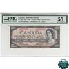BC-35b 1954 Bank of Canada Devil's Face $100, Beattie-Coyne S/N: A/J2025592 PMG Certified AU-55.
