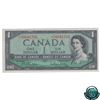 Image 3 : BC-37bA 1954 Bank of Canada $1, Beattie-Rasminsky, Replacement, *IO 0641792, Modified Portrait BCS C