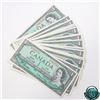 Image 1 : BC-37b-i 1954 Bank of Canada Modified $1 - 19 notes in Sequence, Beattie-Rasminsky, S/N: H/M7467511-