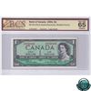 Image 1 : BC-37b-i-N1-iii 1954 Bank of Canada $1, Beattie-Rasminsky, ZP6040406, 3 Digit RADAR, Modified Portra