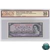 Image 1 : BC-40bA 1954 Bank of Canada Replacement $10 Modified Portrait, Beattie-Rasminsky, *U/T0265332, BCS C