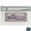 Image 2 : BC-40bA 1954 Bank of Canada Modified Replacement $10, Beattie-Rasminsky, S/N *B/V0281194 PMG Certifi
