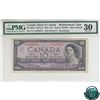 Image 1 : BC-40bA 1954 Bank of Canada Modified Replacement $10, Beattie-Rasminsky, S/N *U/T0255673 PMG Certifi