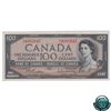 Image 3 : BC-43b 1954 Bank of Canada $100, Beattie-Rasminsky, B/J4082647, Modified Portrait, Changeover, BCS C