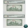 Image 2 : BC-45aS & BC-45Bs 1967 $1 Matching SPECIMEN Bank Note Set (#188). Both PMG Certified CUNC-64 EQP! A 