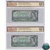 Image 1 : Set of 2 Matching 1967 SPECIMEN Notes (Set#196). Both Notes BCS Certified, BC-45aS (CUNC-62) & BC-45
