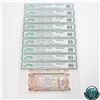 Image 2 : Set of 9 Matching SPECIMEN Notes of the 1969-1979 Multicolour Issues (Set#357) PMG Certified Gem UNC