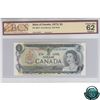 Image 1 : BC-46bT 1973 Bank of Canada $1 Test Note, Crow-Bouey, S/N: EXA1216097 BCS Certified CUNC-62 Original