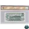 Image 2 : BC-46bT 1973 Bank of Canada $1 Test Note, Crow-Bouey, S/N: EXA1216097 BCS Certified CUNC-62 Original