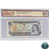 Image 1 : BC-46b-N1-ii 1973 Bank of Canada $1, Crow-Bouey, AMJ 8844488, 2 digit RADAR, CUNC-64 Original