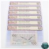 Image 2 : Set of 6 Matching SPECIMEN Notes of the Birds of Canada Issue (Set#0574) All BCS Certified CUNC-62 &