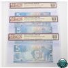 Image 2 : BC-67a-E14-i 2006 Bank of Canada $5 'Mismatched Prefixes' 3 Sequential Notes! Jenkins-Dodge, S/N: AP