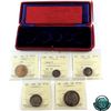 Image 1 : 1908 5-coin SPECIMEN Set with original 6b Mint Case all ICCS Certified SP-64 & SP-65! *RARE!
