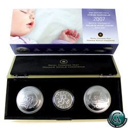 RCM Issue: 2007 Canada Baby Keepsake Tin with ABC Blocks Loon Dollar.