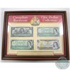 Image 1 : 1937-1973 Canada $1 Banknote Collection in Presentation Frame.  You will receive the 1937, 1954, 196