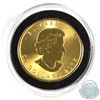 Image 2 : 2015 Canada 1/2oz .9999 Fine Gold Maple Leaf coin in Capsule. (TAX Exempt)