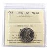 Image 1 : 5-cent 1927 ICCS Certified MS-62