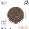 Image 1 : Great Britain 1869 Half Penny AU (cleaned)