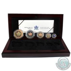 2003 Canada Hologram 5-coin Fine Silver Maple Leaf Set (TAX Exempt) Outer box is worn.