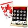 Image 1 : 2013 Complete O Canada $10 Fine Silver 12-Coin Set with Deluxe RCM Box (Tax Exempt)