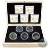 Image 1 : 2014-2015 Canada $20 Great Lakes Fine Silver 5-coin Set in Deluxe RCM Case (Tax Exempt)  Coins conta