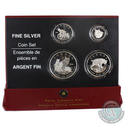 2005 Canada Fractional The Lynx .9999 Fine Silver 4-coin set (Tax Exempt) Please note packaging cont