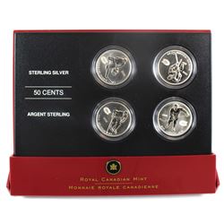 2005 Canada 50-cent Montreal Canadiens Hockey Legends Four Coin Set.  Missing outer box.