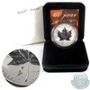 Image 1 : 2005 Canada Privy Mark Tulip 1oz. Fine Silver Maple Leaf (TAX Exempt)