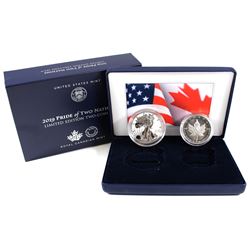 2019 USA & Canada Pride of Two Nations - Limited Edition Fine Silver Two-Coin Set (Tax Exempt) Pleas