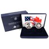 Image 1 : 2019 USA & Canada Pride of Two Nations - Limited Edition Fine Silver Two-Coin Set (Tax Exempt) Pleas