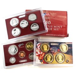 2010-S United States Mint Silver Proof Set. Minor tear on outer box.