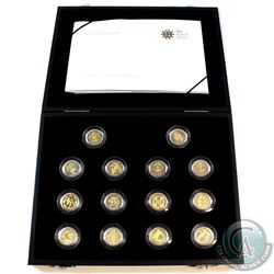 2008 United Kingdom 1-Pound Proof Sterling Silver 14-coin Collection.  You will receive 14 coins dep