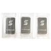 Image 1 : Strip of 3 Scotiabank 1oz Fine Silver Bars- Sealed (Tax Exempt) 3pcs.