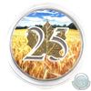 Image 1 : 2013 Canada $5 1oz Coloured 'Wheat Field' 25th Anniversary Fine Silver Maple (Tax Exempt)