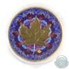 Image 1 : 2017 Canada $5 Coloured Purple kaleidoscope with Gold Plating 1oz Fine Silver Maple (Tax Exempt)