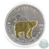 Image 1 : 2011 Canada $5 Gilded Grizzly 1oz Fine Silver Maple (Tax Exempt)