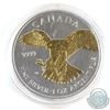 Image 1 : 2014 Canada $5 Gilded Peregrine Falcon 1oz Fine Silver Maple (Tax Exempt)