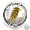 Image 1 : 2014 Australia $ 1 Gilded Kookaburra 1oz Fine Silver Coin (Tax Exempt)