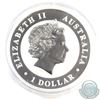 Image 2 : 2014 Australia $ 1 Gilded Kookaburra 1oz Fine Silver Coin (Tax Exempt)