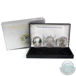 2006 20th Anniversary of the American Eagle Silver 3-coin set (Tax Exempt). To commemorate the 20th 