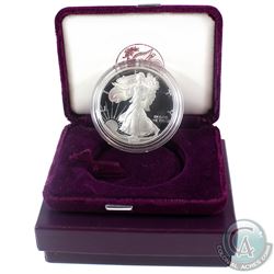 1992-S  American Eagle 1oz Fine Silver Proof Coin with Display Box and Certificate of Authenticity (