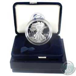 2000 American Eagle 1oz Fine Silver Proof Coin with Display Box and Certificate of Authenticity (Tax