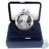 Image 1 : 2001 American Eagle 1oz Fine Silver Proof Coin with Display Box and Certificate of Authenticity (Tax