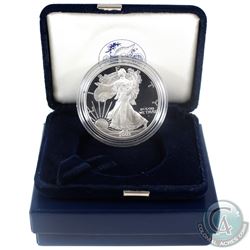 2003 American Eagle 1oz Fine Silver Proof Coin with Display Box and Certificate of Authenticity (Tax